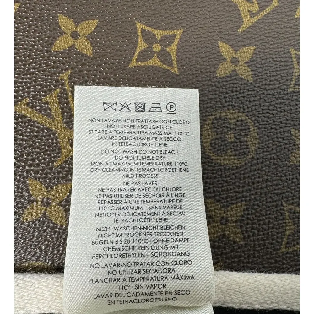 EUC Gucci Unisex GG-Jacquard Monogram Striped Wool Scarf